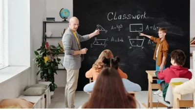 Teacher in classroom